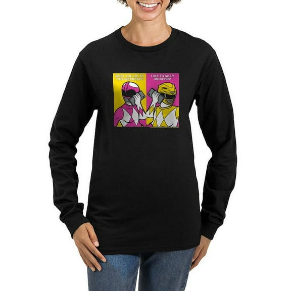 CafePress - Power Rangers On Their Women's Long Sleeve T Shirt - Women's Long Sleeve Graphic Tee Casual Fit