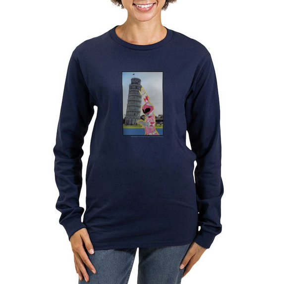CafePress - Power Rangers Pink Ran Women's Long Sleeve T Shirt - Women's Long Sleeve Graphic Tee Casual Fit