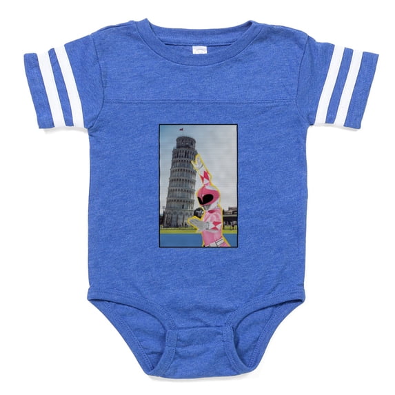 CafePress - Power Rangers Pink Ranger A - Cute Infant Baby Football Bodysuit