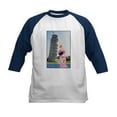 thumbnail image 1 of CafePress - Power Rangers Pink Ranger At Kids Baseball T Shirt - Kids Cotton Baseball Jersey, 3/4 Sleeve Shirt, 1 of 4