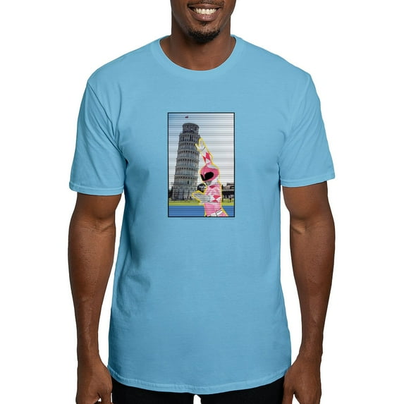 CafePress - Power Rangers Pink Ranger At Men's Classic T Shirt - Fitted T-Shirt, Vintage Fit Soft Cotton Tee
