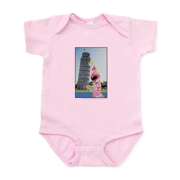 CafePress - Power Rangers Pink Ranger At The Lea - Baby Light Bodysuit, Size Newborn - 24 Months