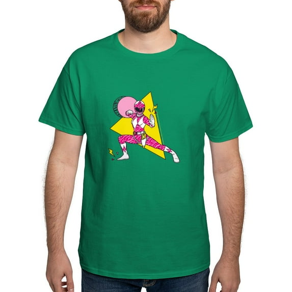 CafePress - Power Rangers Pink Ranger Defe Men's Value T Shirt - Men's Classic Graphic Cotton T-Shirt