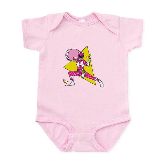 CafePress - Power Rangers Pink Ranger Defensive - Baby Light Bodysuit, Size Newborn - 24 Months