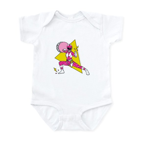 CafePress - Power Rangers Pink Ranger Defensive - Baby Light Bodysuit, Size Newborn - 24 Months