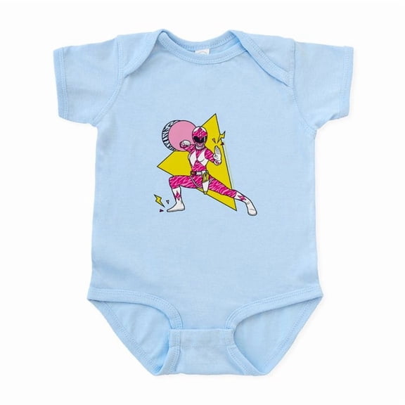 CafePress - Power Rangers Pink Ranger Defensive - Baby Light Bodysuit, Size Newborn - 24 Months