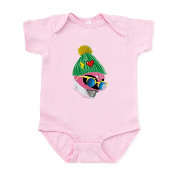 CafePress - Power Rangers Pink Ranger Wearing A - Baby Light Bodysuit, Size Newborn - 24 Months