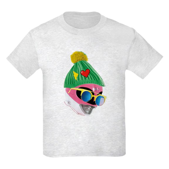 CafePress - Power Rangers Pink Ranger Wearing A K Kids T Shirt - Light T-Shirt Kids XS-XL