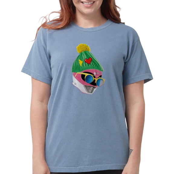 CafePress - Power Rangers Pink Women's Comfort Colors® T Shirt - Womens Comfort Colors® Shirt