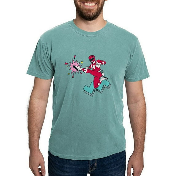 CafePress - Power Rangers Red Ra Men's Comfort Colors® T Shirt - Mens Comfort Colors Shirt