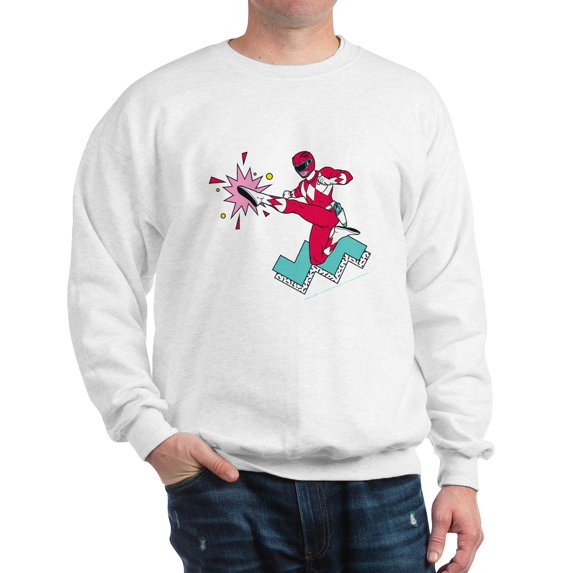 CafePress - Power Rangers Red Ranger - Crew Neck Sweatshirt