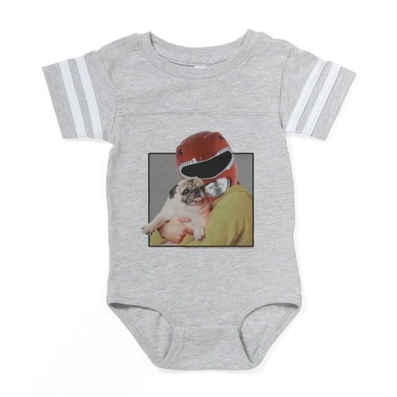 CafePress - Power Rangers Red Ranger Cu - Cute Infant Baby Football Bodysuit