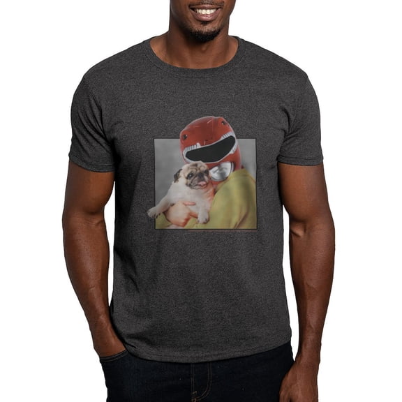 CafePress - Power Rangers Red Ranger Cuddl Men's Value T Shirt - Men's Classic Graphic Cotton T-Shirt