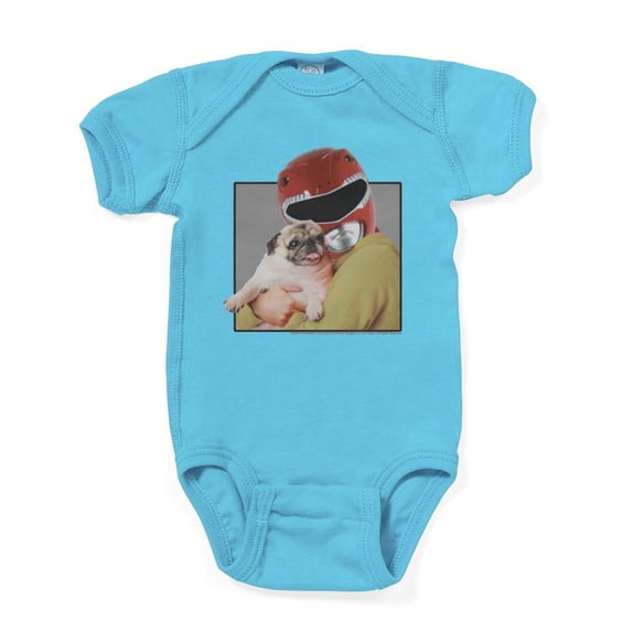 CafePress - Power Rangers Red Ranger Cuddling A - Cute Infant Bodysuit Baby Romper - Size Newborn - 24 Months