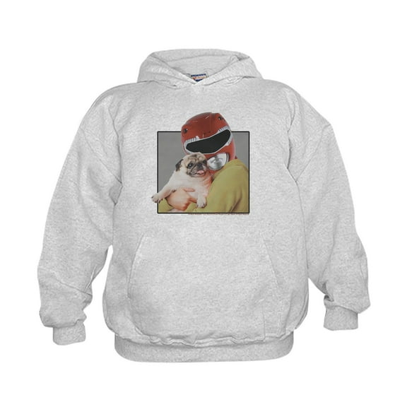 CafePress - Power Rangers Red Ranger Cuddling A Pu - Kids Hooded Sweatshirt, Classic Hoodie