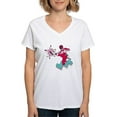 thumbnail image 1 of CafePress - Power Rangers Red Ranger Ki Women's V Neck T Shirt - Womens Cotton V-Neck T-shirt, 1 of 4