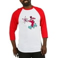 thumbnail image 1 of CafePress - Power Rangers Red Ranger Kick - Cotton Baseball Jersey, 3/4 Raglan Sleeve Shirt, 1 of 4