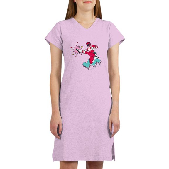 CafePress - Power Rangers Red Ranger Kickin - Women's Nightshirt