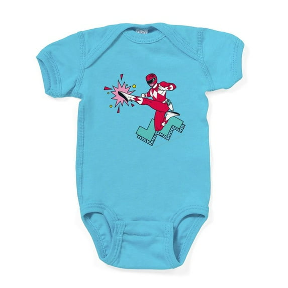 CafePress - Power Rangers Red Ranger Kicking - Cute Infant Bodysuit Baby Romper - Size Newborn - 24 Months