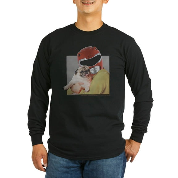 CafePress - Power Rangers Red Ranger Men's Long Sleeve T Shirt - Long Sleeve Dark T-Shirt