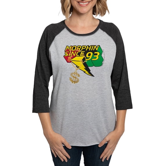 CafePress - Power Rangers Since 93 Women's Baseball T Shirt - Womens Baseball Tee