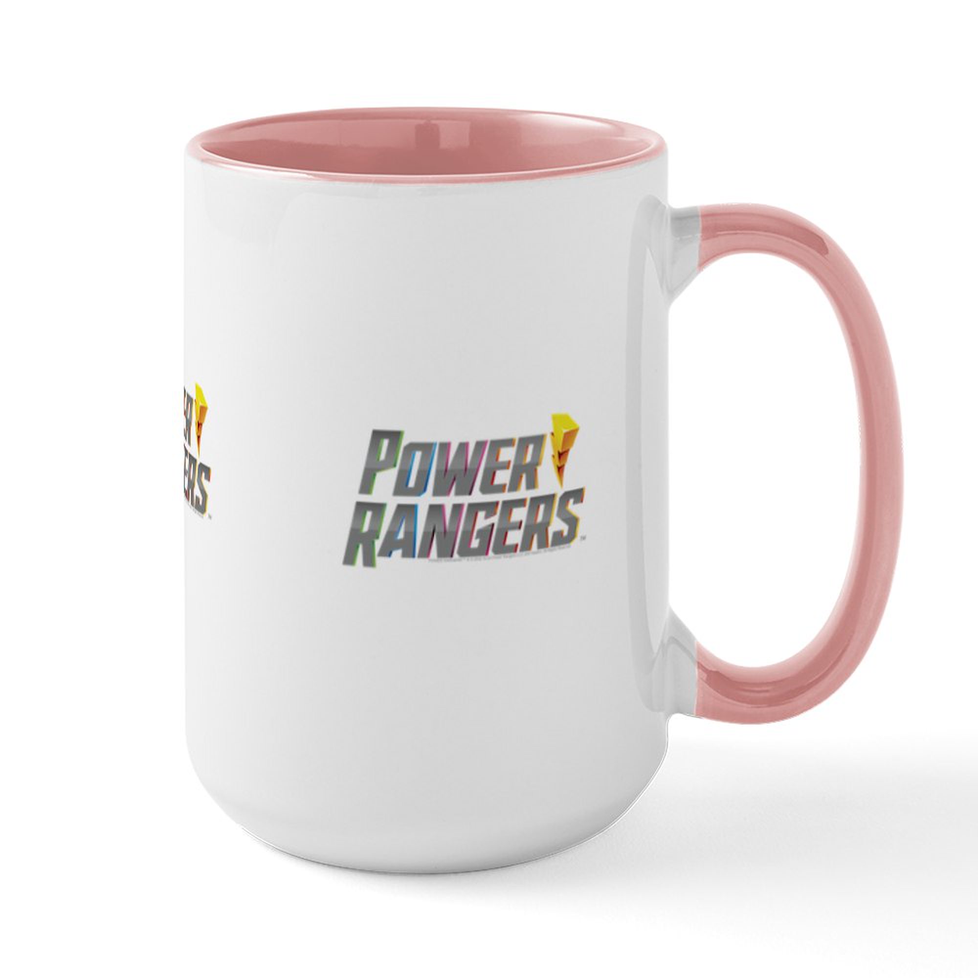 CafePress - Power Rangers Stacked Log 15 Oz Ceramic Large Mug - 15 oz ...