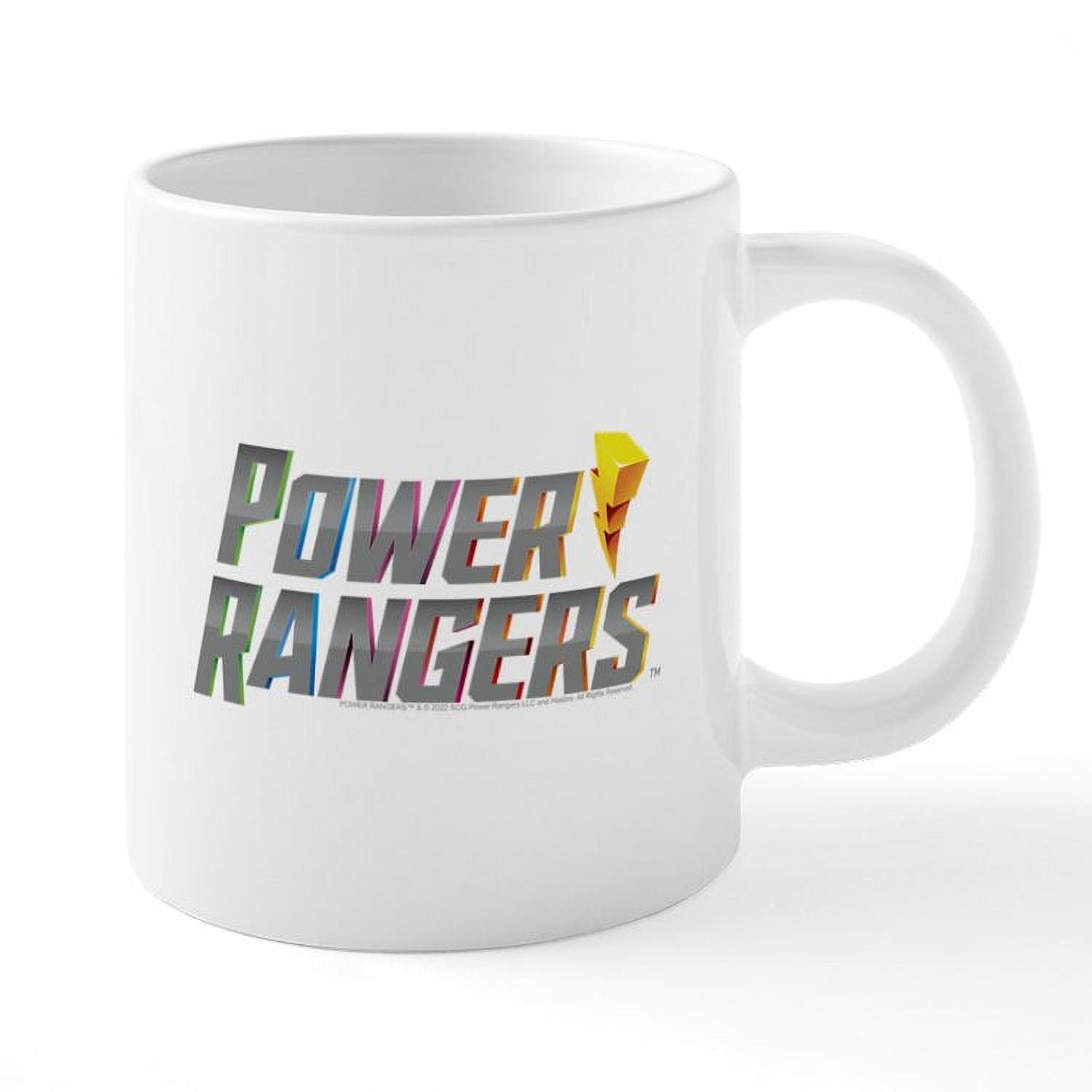 CafePress - Power Rangers Stacked Logo - 20 Oz White Ceramic Mega Mug ...
