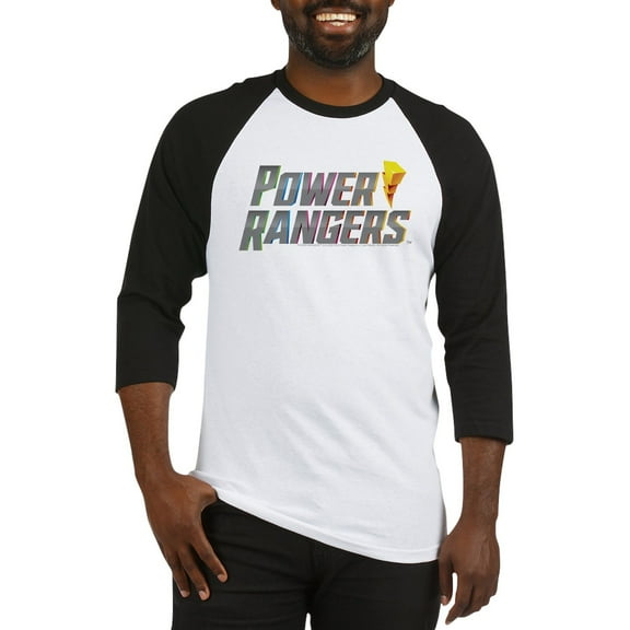 CafePress - Power Rangers Stacked Logo - Cotton Baseball Jersey, 3/4 Raglan Sleeve Shirt