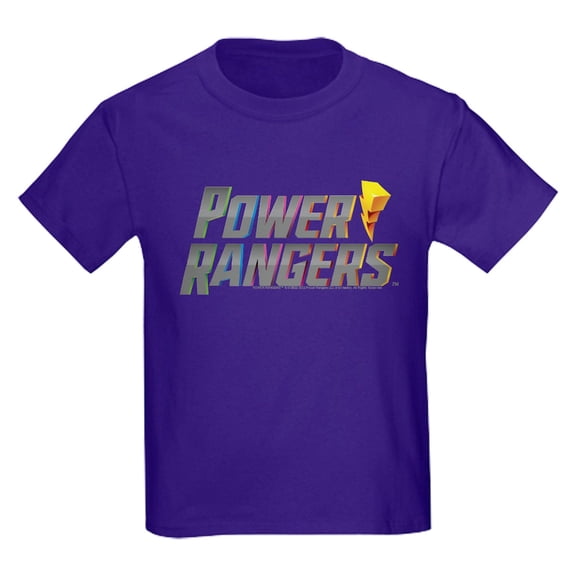 CafePress - Power Rangers Stacked Logo Kids T Shirt - Dark T-Shirt Kids XS-XL