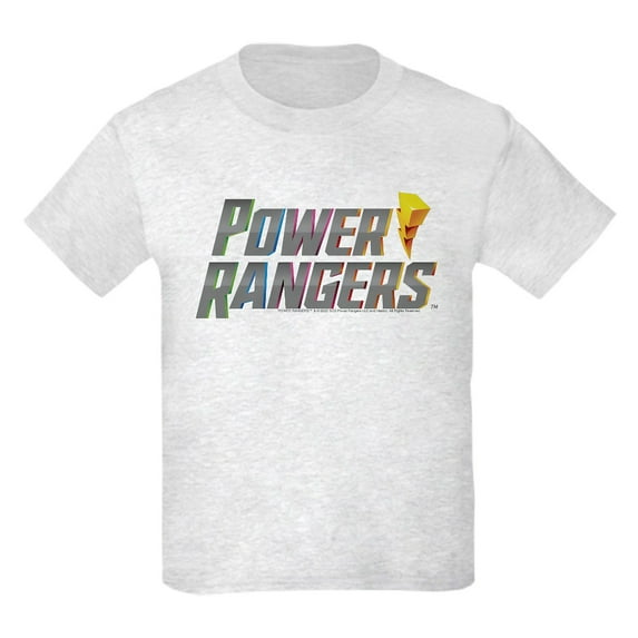 CafePress - Power Rangers Stacked Logo Kids T Shirt - Light T-Shirt Kids XS-XL