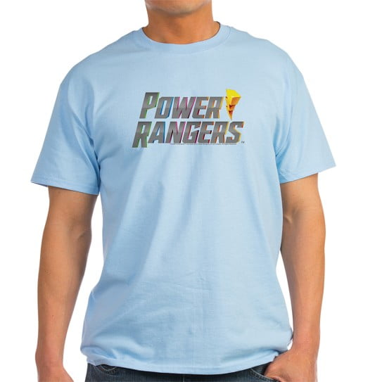 CafePress - Power Rangers Stacked Logo Men's Value T Shirt - Men's Classic Cotton T-Shirts