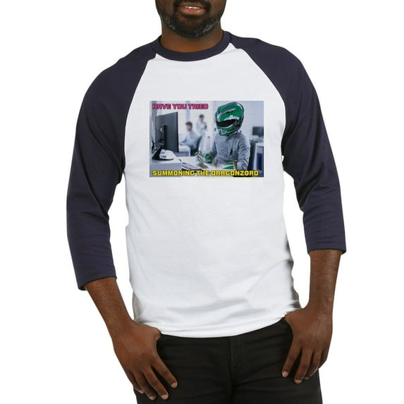 CafePress - Power Rangers Summoning The D - Cotton Baseball Jersey, 3/4 Raglan Sleeve Shirt