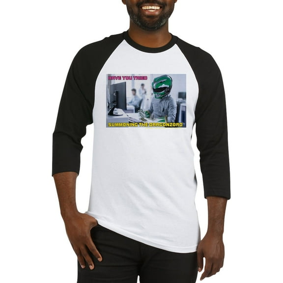 CafePress - Power Rangers Summoning The D - Cotton Baseball Jersey, 3/4 Raglan Sleeve Shirt