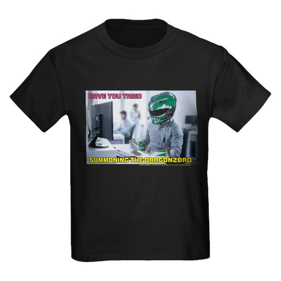 CafePress - Power Rangers Summoning The Dragonzor Kids T Shirt - Dark T-Shirt Kids XS-XL