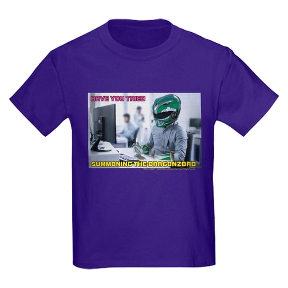 CafePress - Power Rangers Summoning The Dragonzor Kids T Shirt - Dark T-Shirt Kids XS-XL