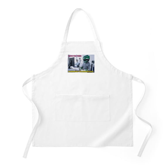 CafePress - Power Rangers Summoning The Dragonzord - Kitchen Apron with Pockets, Grilling Apron, Baking Apron