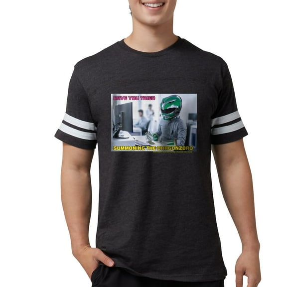 CafePress - Power Rangers Summoning The Men's Football T Shirt - Mens Football Shirt