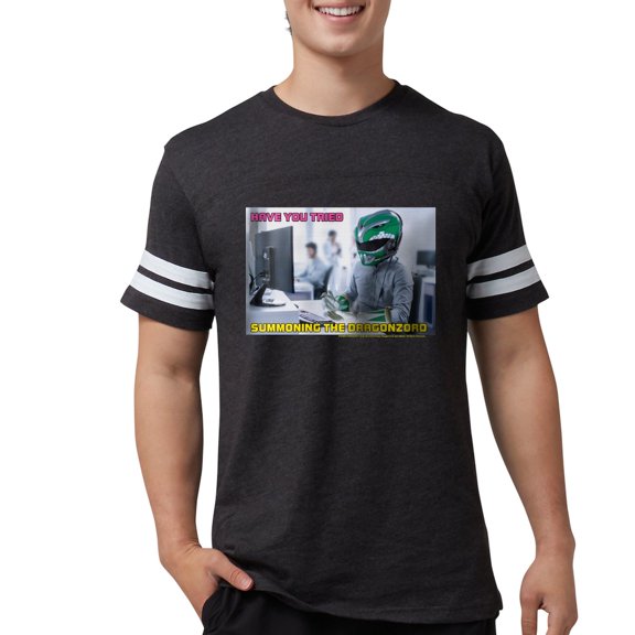 CafePress - Power Rangers Summoning The Men's Football T Shirt - Mens Football Shirt
