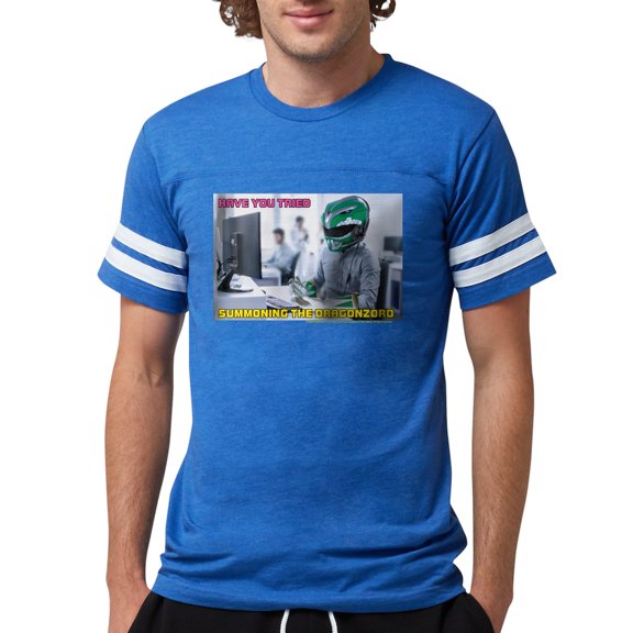 CafePress - Power Rangers Summoning The Men's Football T Shirt - Mens Football Shirt