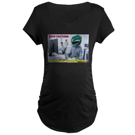 CafePress - Power Rangers Summoning Women's Maternity T Shirt - Maternity Dark T-Shirt