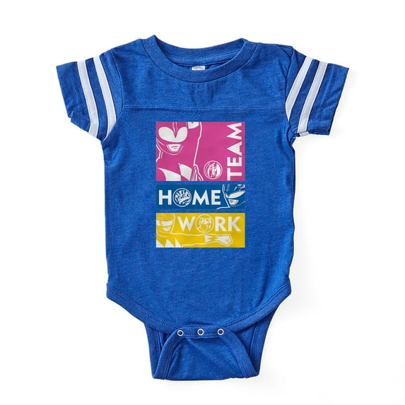 CafePress - Power Rangers Team Home Wor - Cute Infant Baby Football Bodysuit
