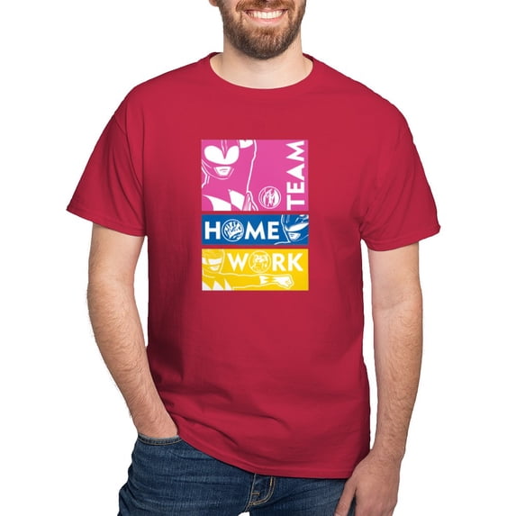 CafePress - Power Rangers Team Home Work Men's Value T Shirt - Men's Classic Graphic Cotton T-Shirt
