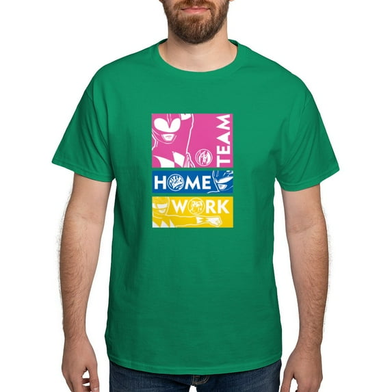CafePress - Power Rangers Team Home Work Men's Value T Shirt - Men's Classic Graphic Cotton T-Shirt