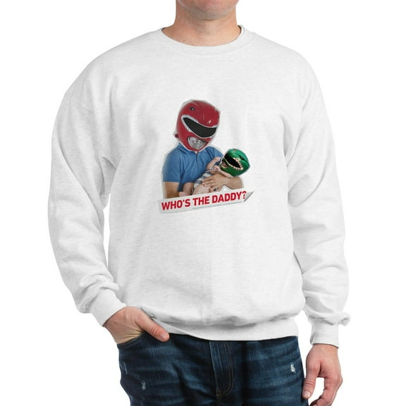 CafePress - Power Rangers Who's The - Crew Neck Sweatshirt