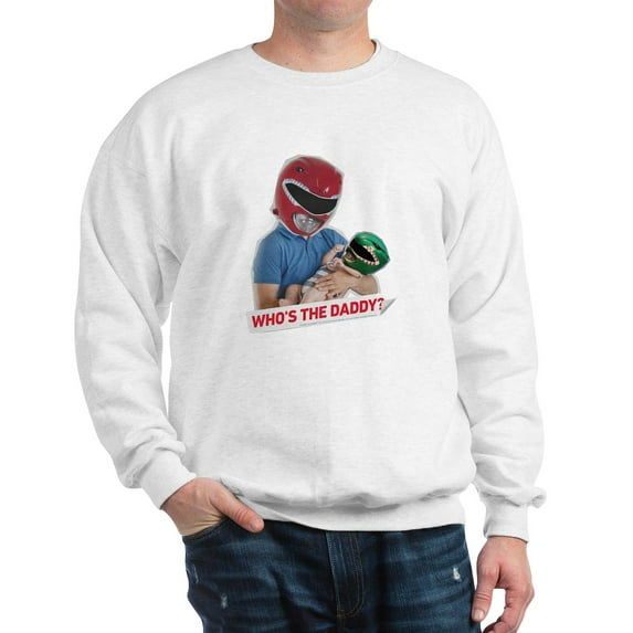 CafePress - Power Rangers Who's The - Crew Neck Sweatshirt