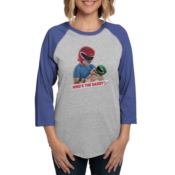 CafePress - Power Rangers Who's The D Women's Baseball T Shirt - Womens Baseball Tee