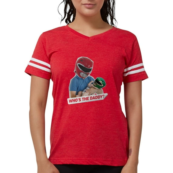 CafePress - Power Rangers Who's The D Women's Football T Shirt - Womens Football Shirt