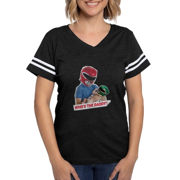 CafePress - Power Rangers Who's The D Women's Football T Shirt - Womens Football Shirt