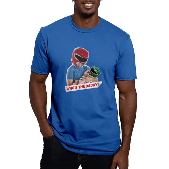 CafePress - Power Rangers Who's The Dadd Men's Classic T Shirt - Men's Fitted T-Shirt