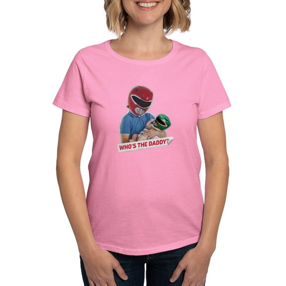 CafePress - Power Rangers Who's The Dadd Women's Value T Shirt - Women's Traditional Fit Dark T-Shirt